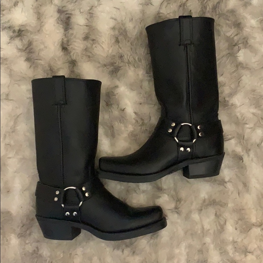 Frye Black Harness 12R Boots